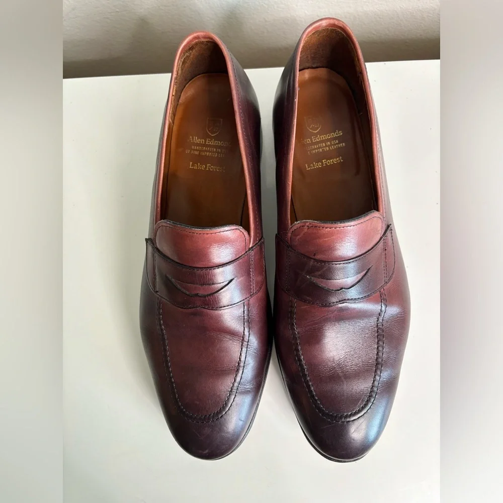 Allen Edmonds Men's Lake forest Penny Loafer Size 12